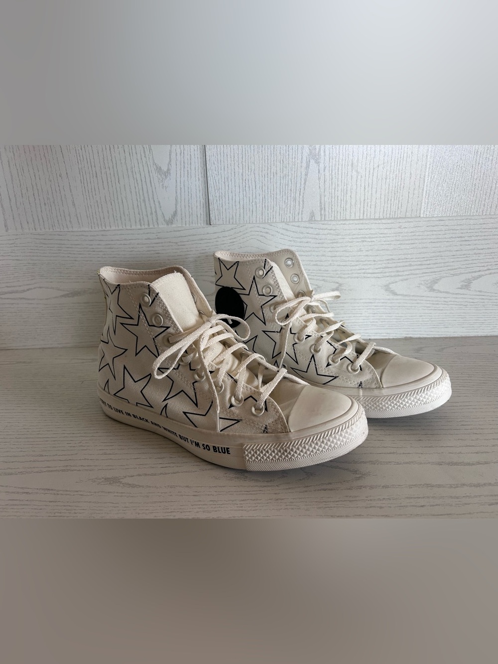 Billie Eilish Custom Converse “Blue”